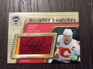 2005 - 06 The Cup Jarome Iginla Scripted Swatches Auto Patch 24/25