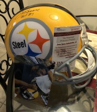 Joe Greene Steelers Signed Football Helmet
