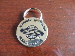 1985 Bowl Xix 49ers Vs Dolphins Key Chain From Stanford Stadium -