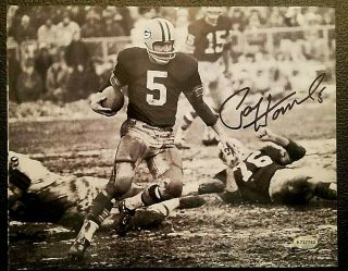 Paul Hornung Green Bay Packers Auto Signed B&w 8x10 Photo Signing Pic & Inc