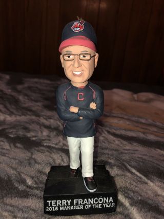 Cleveland Indians Terry Francona Al Manager Of The Year Bobblehead