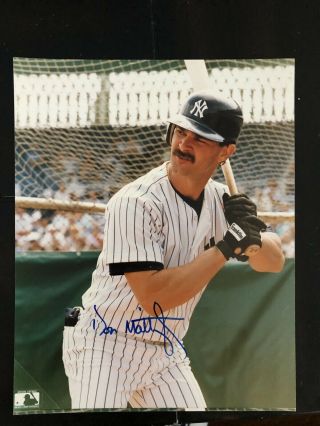 Don Mattingly 8x10 Autographed Photo - York Yankees - Auto,  Signed