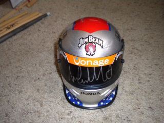 Michael Andretti Signed Indycar Mini Helmet Indianapolis 500