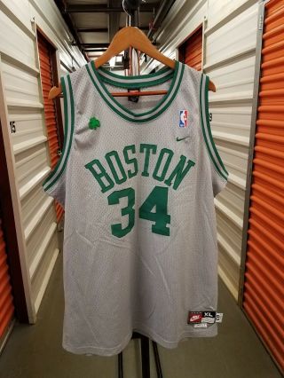Nike Paul Pierce 34 Throwback 63 Boston Celtics Nba Basketball Jersey Xl Leaf