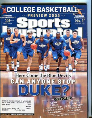 November 21,  2005 Duke Blue Devils Team Regional Sports Illustrated
