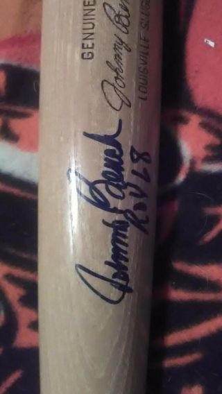 Autograph Louisville Slugger Johnny Bench Model Bat With Signature Of Bench.