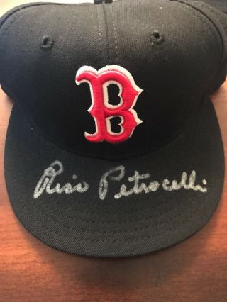 Rico Petrocelli Signed Red Sox Hat Fleer Certified Hof Nr Auto