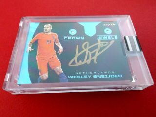 2018 Eminence Soccer Wesley Sneijder 1/1 Dual Diamond Auto Platinum Autograph