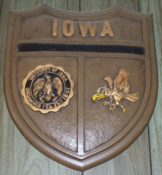 Iowa Hawkeye - University Of Iowa Wall Plaque