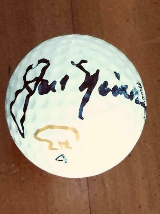 Jack Nicklaus Signed Golden Bear Golf Ball Jsa Y54228