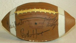 1969 Football Signed By 7 Dallas Cowboys Bob Hayes Lilly Jethro Pugh Calvin Hill
