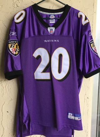 Ed Reed 20 Baltimore Ravens Jersey Purple Reebok Nfl On Field Men’s 52