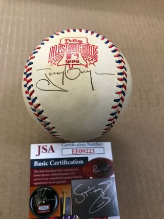 Tony Gwynn Signed Baseball 1996 All Star Game Jsa Authentication