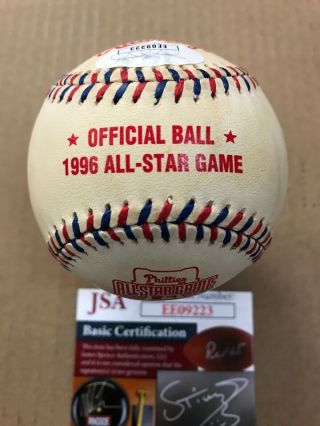 Tony Gwynn Signed Baseball 1996 All Star Game JSA Authentication 3