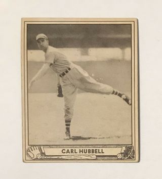 1940 Play Ball Carl Hubbell 87 No Creases Hof