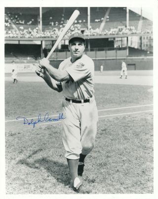 Dolph Camilli Autograph 8x10 Photo Brooklyn Dodgers 1941 W.  S 1941 Mvp 239 Hr