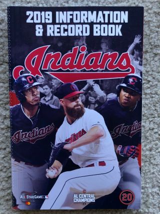 2019 Cleveland Indians Media Guide With Corey Kluber And Francisco Lindor