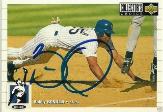 Bobby Bonilla Signed 1994 Upper Deck Ny Mets Card - - Pittsburgh Pirates