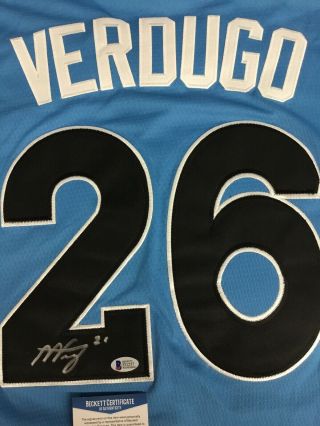 Alex Verdugo Dodgers Mexico Rookie Signed 2017 Futures All Star Jersey Beckett