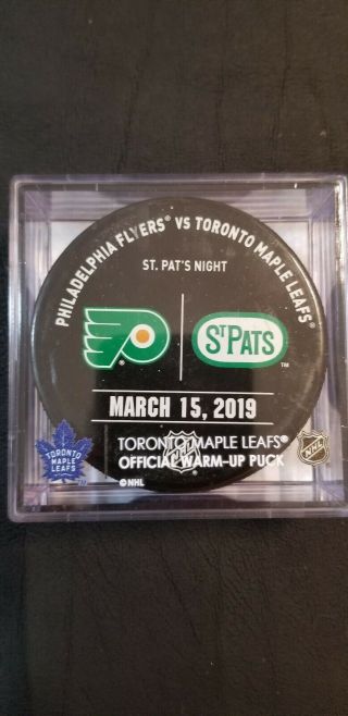 Warm Up Puck Toronto St Pats Flyer Vs Leafs March 15 2019 Toronto Maple Leafs