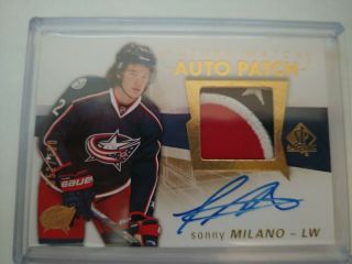 2016 - 17 SP Authentic Auto Patch 3 Col Anthony DeAngelo /100 RC ROOKIE 2