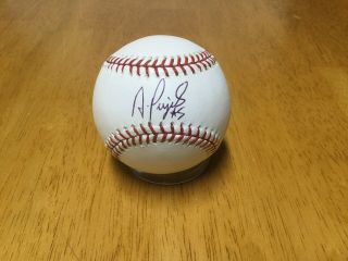 Cardinals Angels Great Albert Pujols Autographed Mlb Baseball Signed