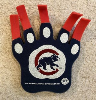Chicago Cubs Wrigley Field Mlb Foam Claws (foam Finger) Fan Baseball Souvenir