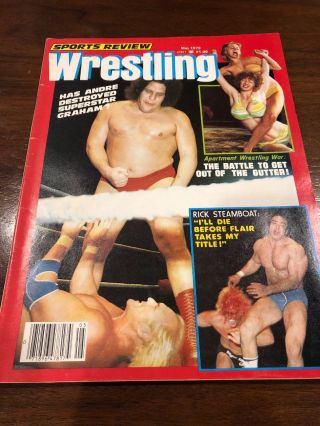 Sports Review Wrestling May 1979 Andre The Giant Girl Apt Wrestling