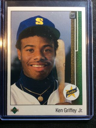 1989 Upper Deck Ken Griffey Jr Star Rookie Card Seattle Mariners Hof Front