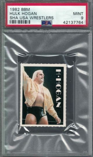 1982 Bbm Sha Hulk Hogan All Stars Era Wrestling Card Psa 9 Pop 1 No Higher