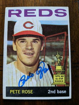 Pete Rose - 1964 Topps 125 - Autographed Signed