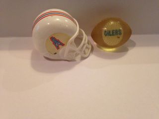 Vintage Gumball Nfl Football & Helmet Set - Oilers