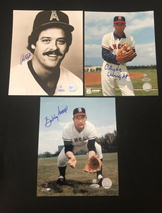 3 Angels Signed Auto 8x10 ‘s Tristar Bobby Knoop Clyde Wright Dave Frost