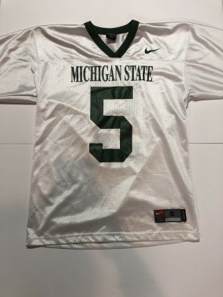 Authentic Nike Vintage Michigan State Spartans Football Jersey Small White