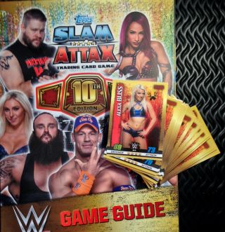 Wwe Topps Slam Attax 10th Edition 2017/18 Complete Base Set Of 52x Raw Cards