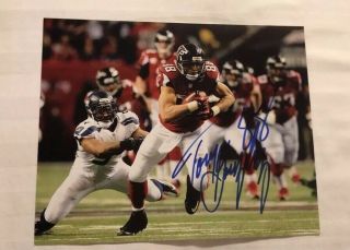 Atlanta Falcons Tony Gonzalez Pro Bowl Autographed Sign 8x10 Photo Hof Goat