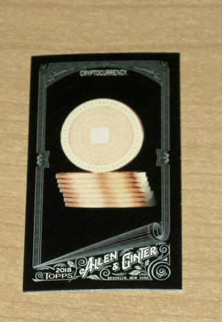 2018 Topps Allen And Ginter X Black Mini Parallel Cryptocurrency Sp