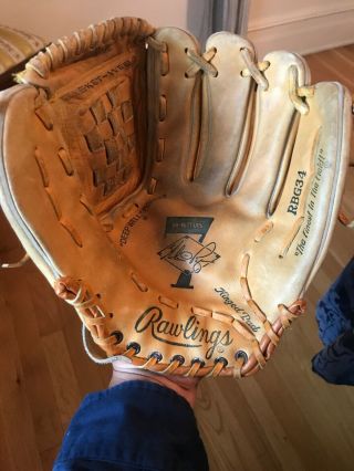 Rawlings Rbg34 Nolan Ryan 7 No Hitter Glove / Pre Owned With Light Use / Left H