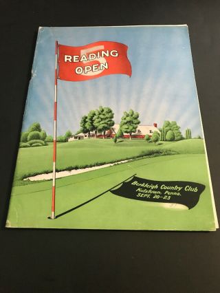 Vintage Golf Programs / 1951 Reading Open Berkshire Country Club