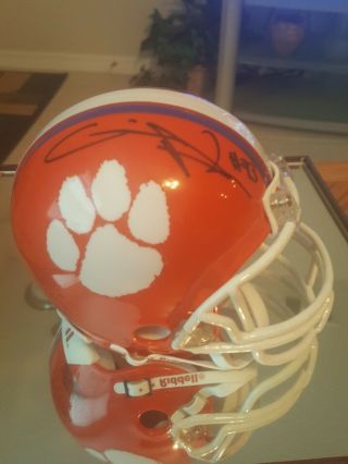 Gaines Adams Signed Clemson Tigers Mini Helmet
