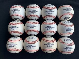 12 (one Dozen) Rawlings Minor League Baseballs Pearls Check These Out