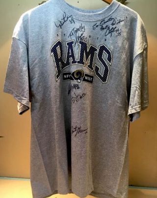 Rams Nfc West Autographed T - Shirt Sz.  Xl