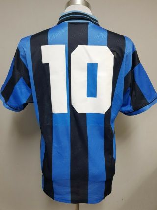 Bergkamp Inter Milan Vintage Umbro 1994 1995 Shirt Jersey Maillot Maglia