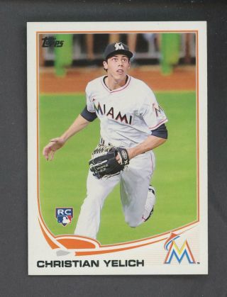2013 Topps Update Us290 Christian Yelich Marlins Rc Rookie 1