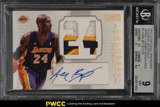 2012 National Treasures Colossal Kobe Bryant Auto Patch 01/25 Bgs 9 (pwcc)
