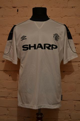 Vintage Manchester United Away Football Shirt 1999/2000/2001 Soccer Jersey Umbro