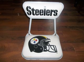 Vintage Pittsburgh Steelers Nfl Football Folding Stadium Bleacher Seat Chair