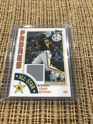 2019 Topps Series 2 Tony Gwynn 35th Anniversary 1984 Game Jersey Relic Card