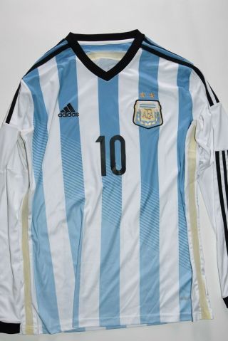 Adidas Argentina Home Jersey Lionel Messi 10 Long Sleeve
