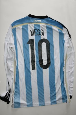 Adidas Argentina Home Jersey Lionel Messi 10 Long Sleeve 2